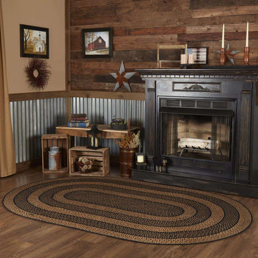 Farmhouse Jute Braided Rugs Oval VHC Brands - The Fox Decor
